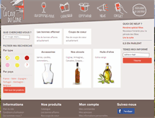 Tablet Screenshot of lacavedugone.com